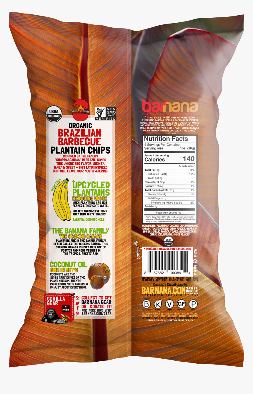 Brazilian Bbq Plantain Chips - Bratwurst, HD Png Download, Free Download