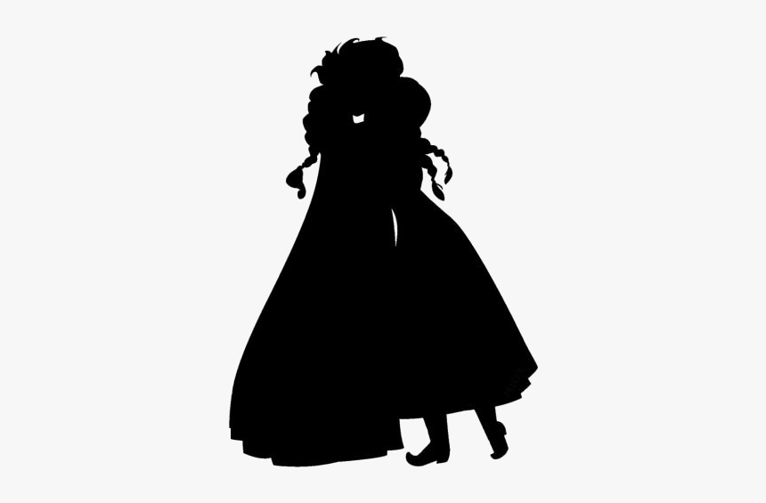 Transparent Anna Elsa Png Image - Silhouette, Png Download, Free Download