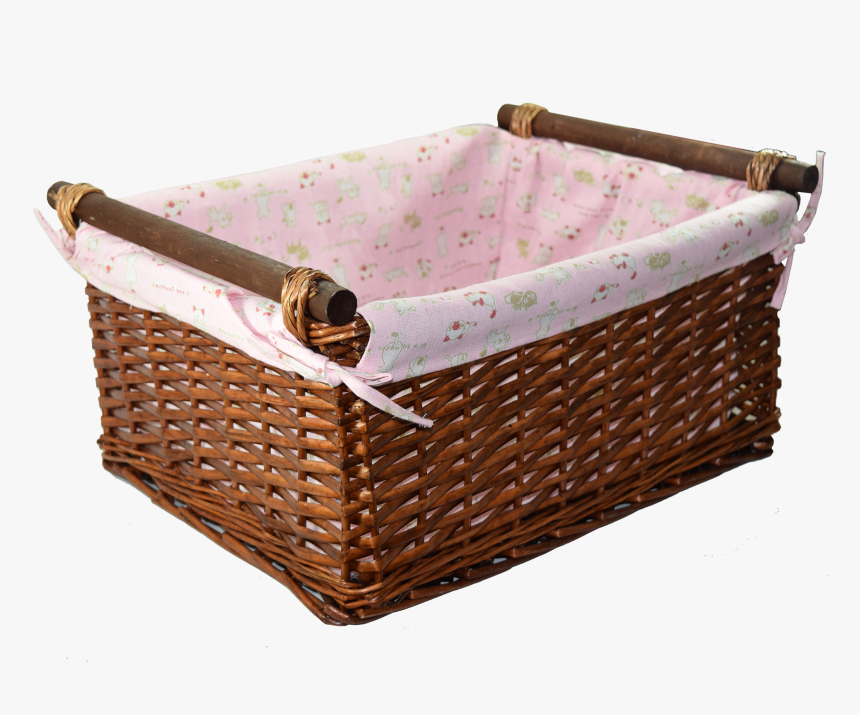 Baby Girl Wicker Basket - Storage Basket, HD Png Download, Free Download
