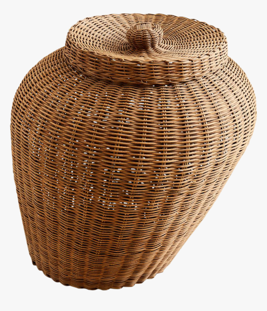 Monumental French Woven Willow Lidded Basket - Transparent Wicker English Baskets Png, Png Download, Free Download