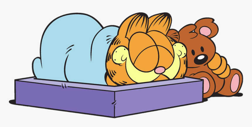 Garfield Sleeping - Garfield Sleeping Png, Transparent Png, Free Download