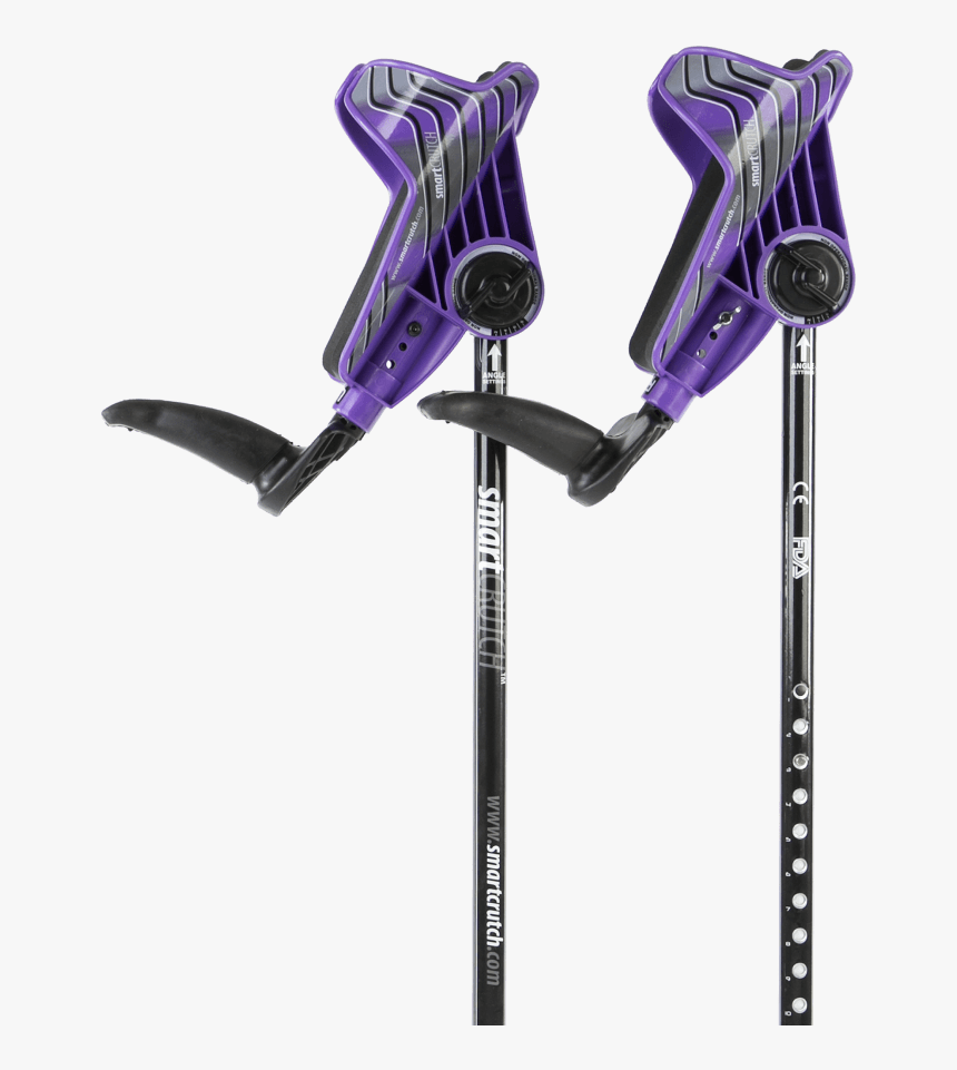 Purple Crutches From Smartcrutch - Purple Smart Crutch, HD Png Download, Free Download