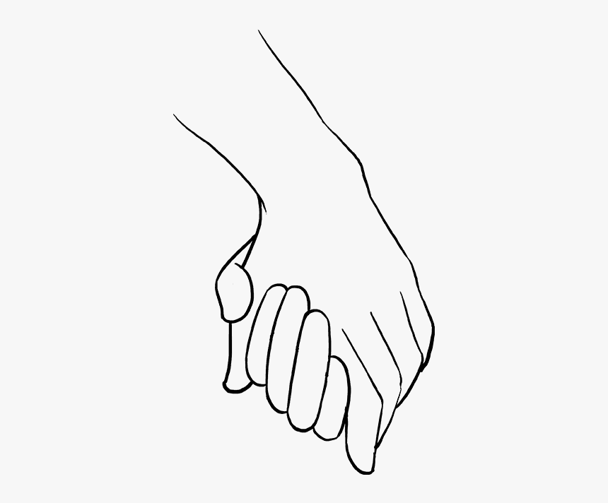 Easy To Draw Holding Hands, HD Png Download, Free Download