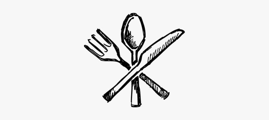 Fork, Knife And Spoon Icon - Cross, HD Png Download, Free Download