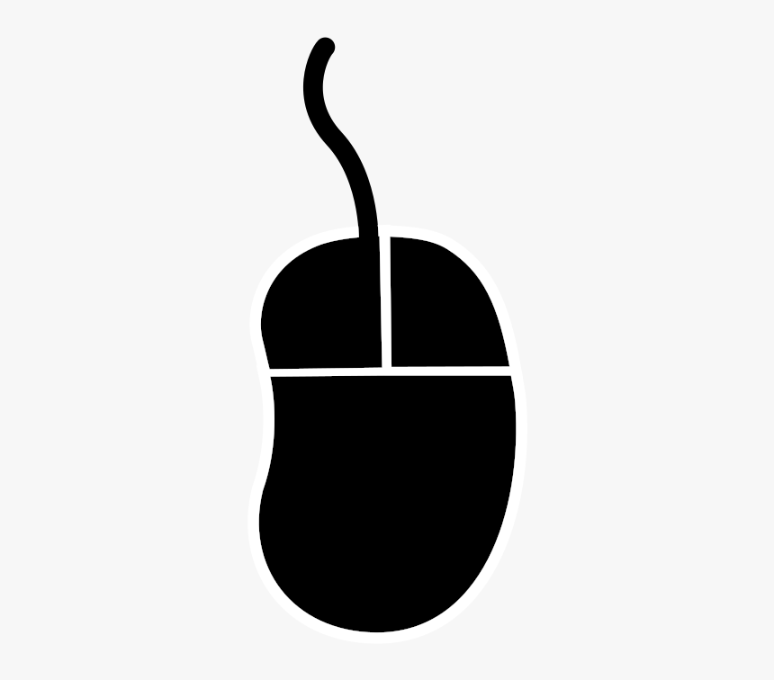 Silhouette,brand,black - Mouse And Keyboard Silhouette, HD Png Download, Free Download