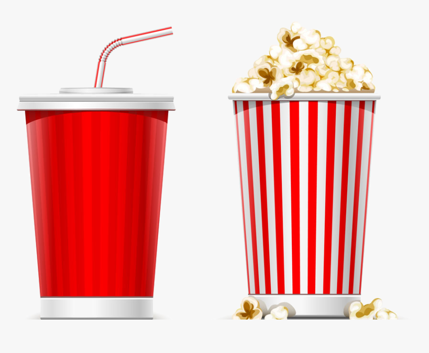 Transparent Movie And Popcorn Clipart - Transparent Royalty Free Popcorn, HD Png Download, Free Download