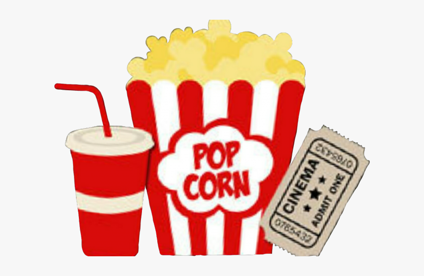 Soda Clipart Movie Popcorn, HD Png Download, Free Download