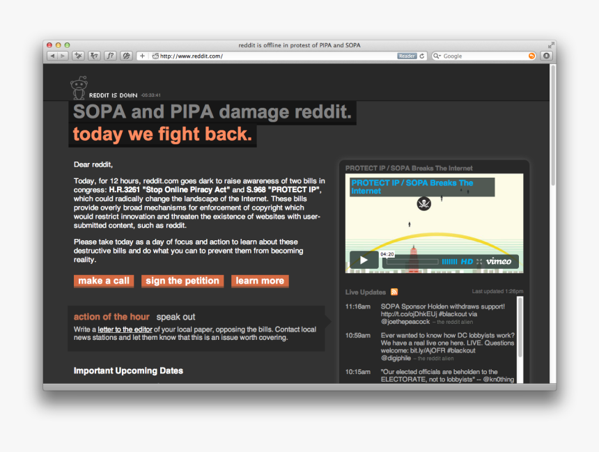 Sopa Blackout Reddit, HD Png Download, Free Download