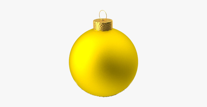 Yellow Christmas Ball Png Free Download - Yellow Christmas Ball Png, Transparent Png, Free Download