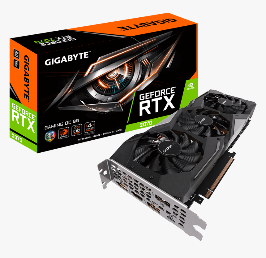 Gigabyte Geforce Rtx 2070 Gaming Oc - Gigabyte Rtx 2060 Super Gaming Oc, HD Png Download, Free Download