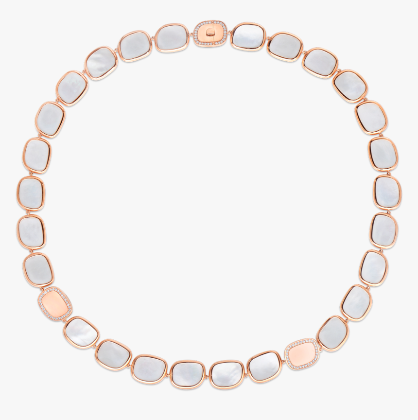 Roberto Coin 18k Gold Mother Of Pearl And Diamond Necklace - Bracelet, HD Png Download, Free Download