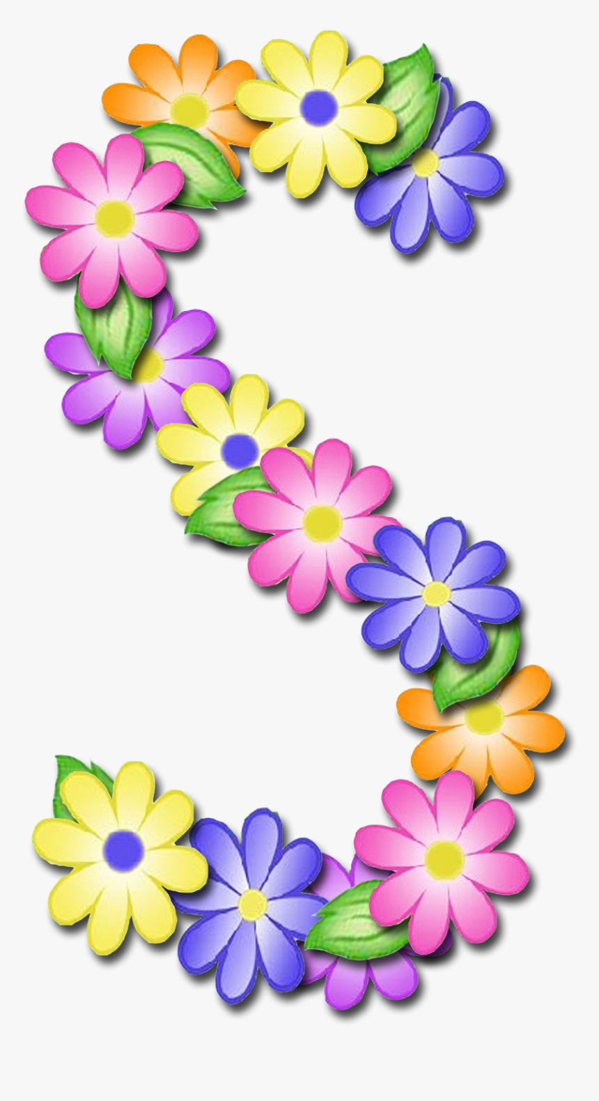 Alfabeto De Primavera Letras Em Png - S Images Good Morning, Transparent Png, Free Download