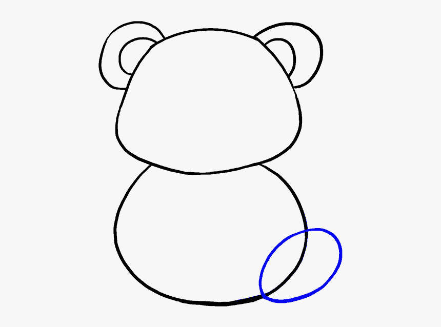 How To Draw Cartoon Panda - Drawing Of Cartoon Bear, HD Png Download, Free Download