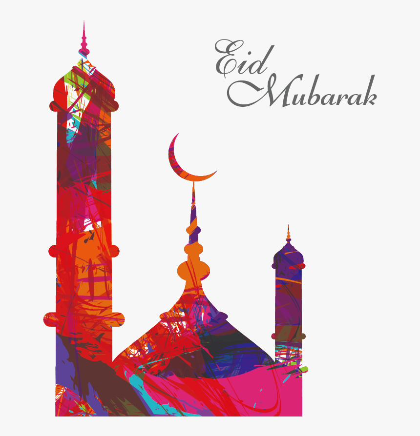 Mosque Clipart Eid - Eid Mubarak Al Adha, HD Png Download, Free Download