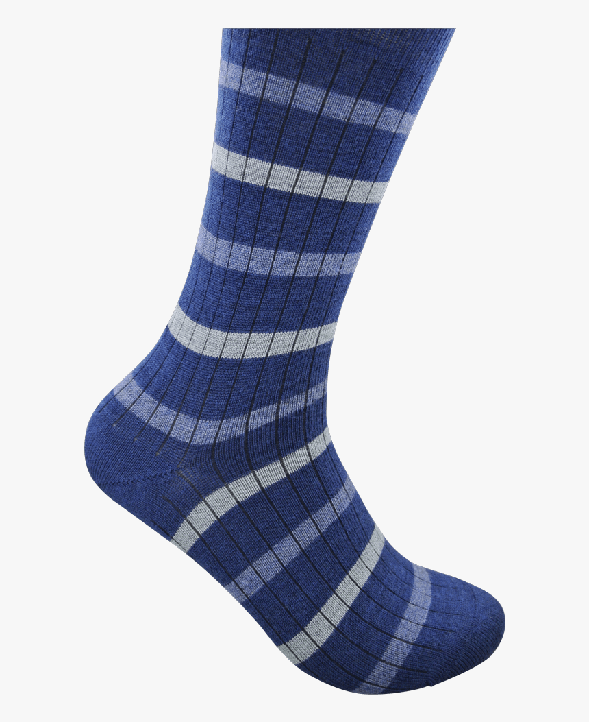 Geoff Nicholson Blue Stripe Socks - Sock, HD Png Download - kindpng