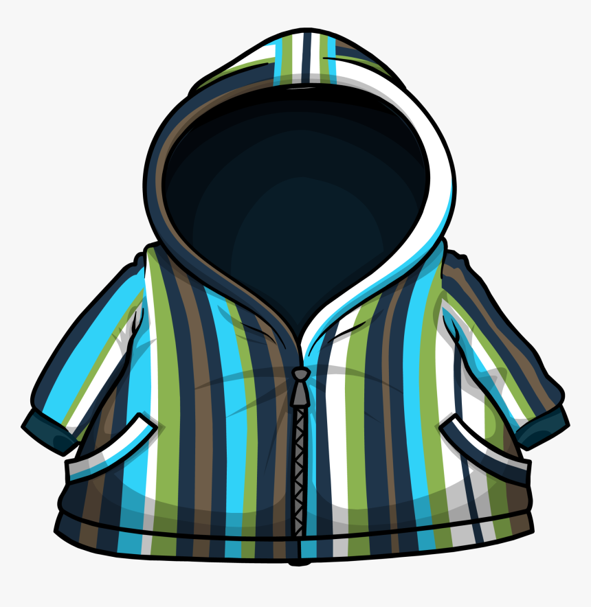 Blue Striped Raincoat Clipart , Png Download, Transparent Png, Free Download