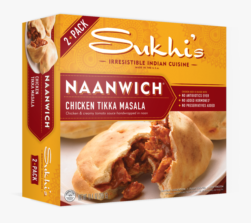Frozen Naanwiches - Sukhi's Naanwich Chicken Tikka Masala, HD Png Download, Free Download