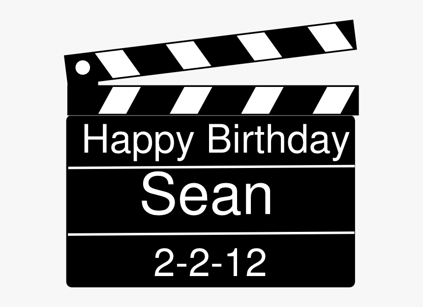 Happy Birthday Clap Board - Happy Birthday Film Director, HD Png Download, Free Download