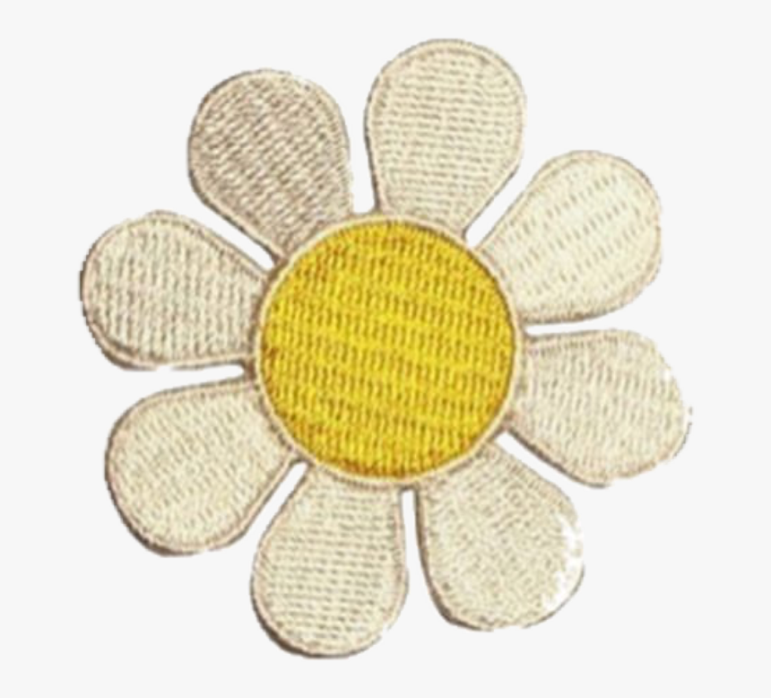 #flower #badge #patch #nature #yellow #cute #yellowaesthetic - Oxeye Daisy, HD Png Download, Free Download