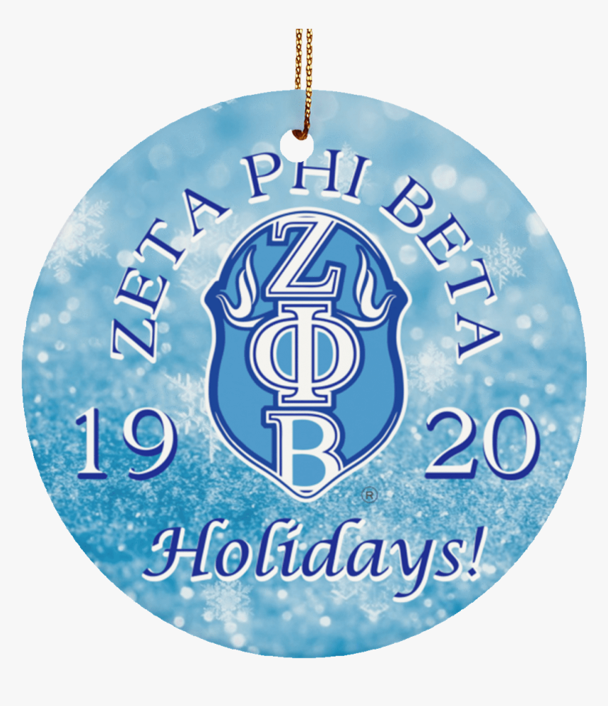 Zeta Phi Beta Christmas Ornaments - Circle, HD Png Download, Free Download