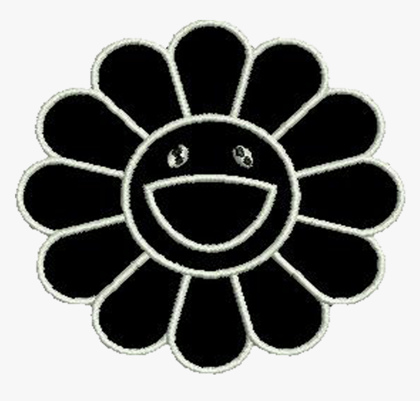 Image Of Flower Black Iron Patch - Horoscope Png, Transparent Png, Free Download