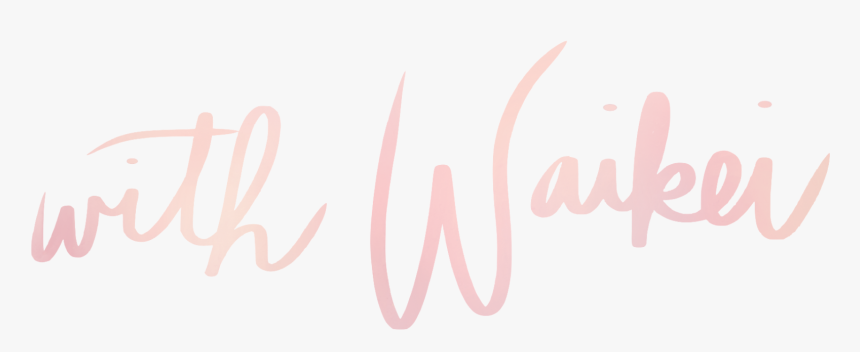 With Waikei - Calligraphy, HD Png Download, Free Download