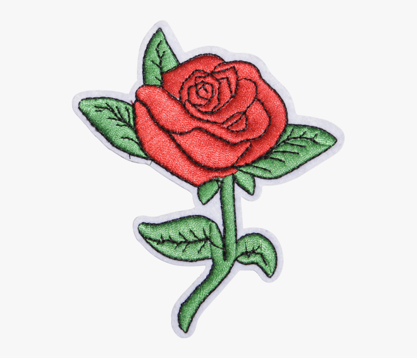 Romantic Rose Embroidery Patch For Shirts - Floribunda, HD Png Download, Free Download
