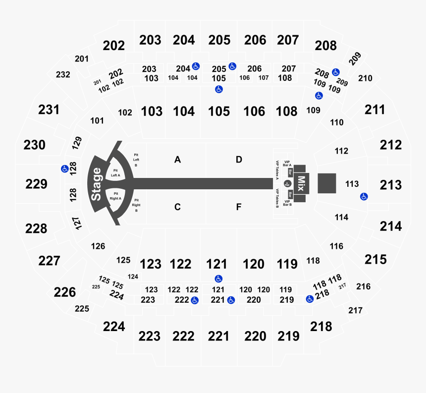 Chi Health Center Seating Chart With Rows, HD Png Download, Free Download