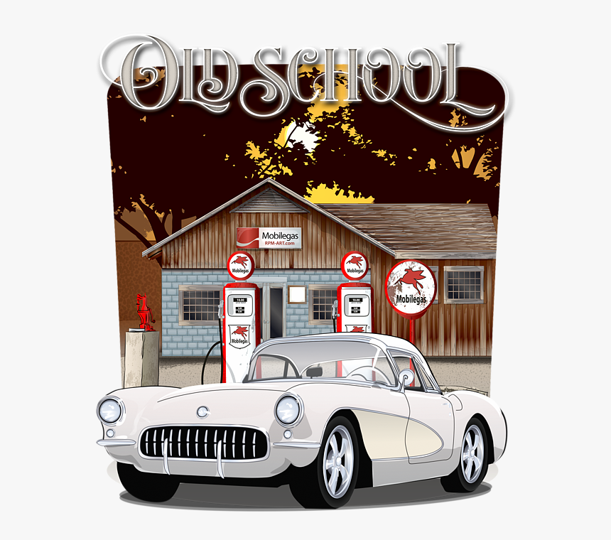 Blue Chevy Old School, HD Png Download, Free Download