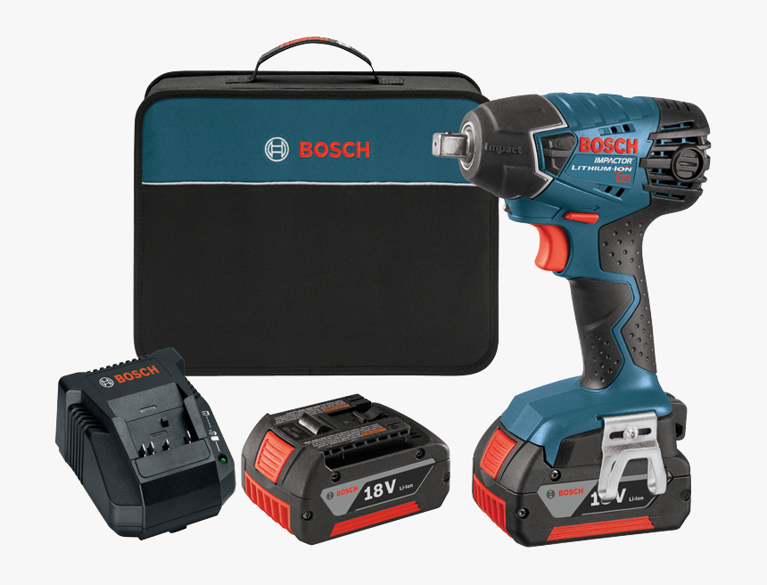 24618-01 Kit De Llave De Impacto De 18 V Y 1/2 - Bosch Ddh181x 01, HD Png Download, Free Download