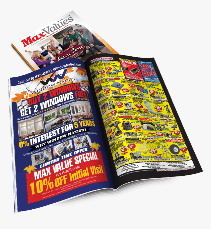 Maxvalues Direct Mail Magazine Is Distributed Throughout - Graphic Design, HD Png Download, Free Download