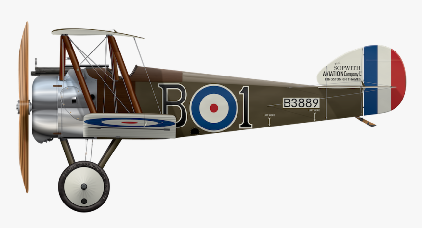 Side Profile Png -sopwith Camel B3889 Side Profile - Sopwith Camel 1918, Transparent Png, Free Download