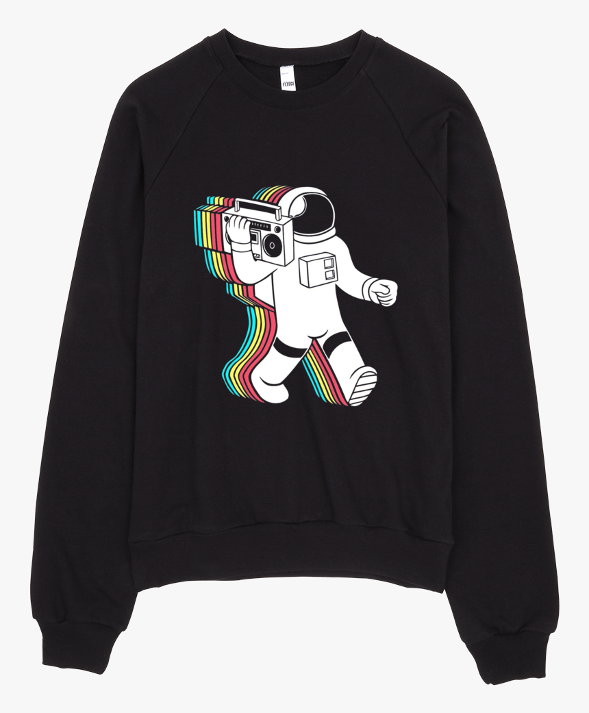 American 20apparel Black Flat 20front 202 Mockup Original - Astronaut Listening To Music, HD Png Download, Free Download