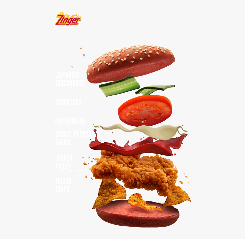 Ghost Pepper Burger Kfc, HD Png Download, Free Download