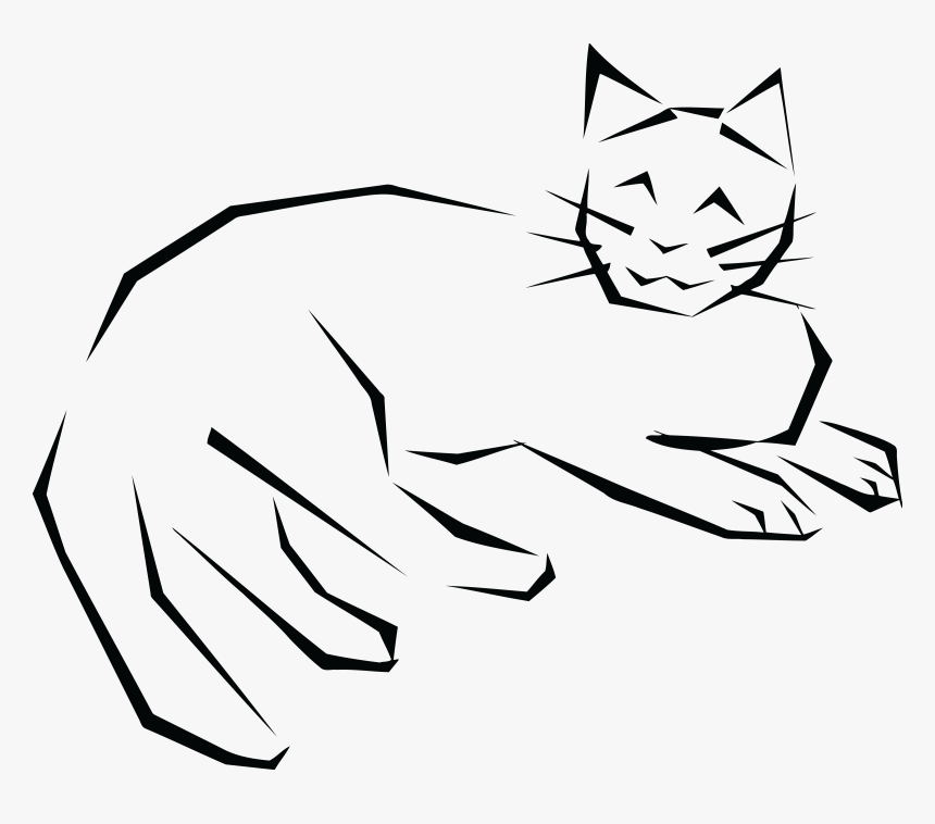 Transparent Black Cat Clip Art - Hand, HD Png Download, Free Download