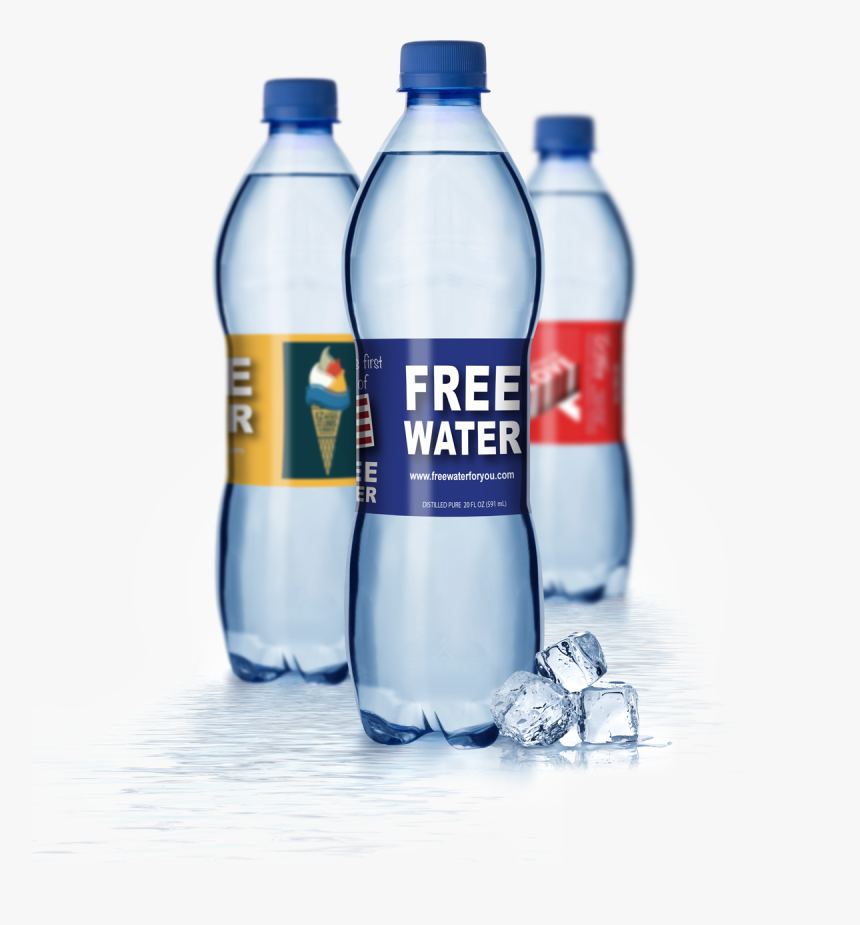 Transparent Smart Water Bottle Png - Mineral Water Free Mockup Psd, Png Download, Free Download