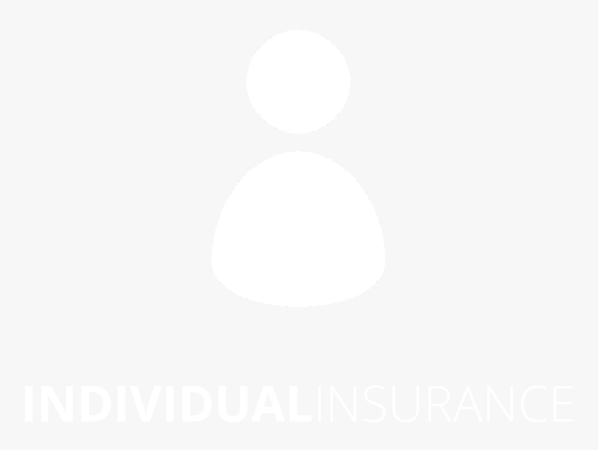 Individual Insurance Icon With Text White - Circle, HD Png Download, Free Download