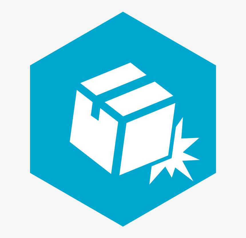 Solid White Cardboard Box Packaged On Top Of Cyan Solid - Crawford Packaging, HD Png Download, Free Download