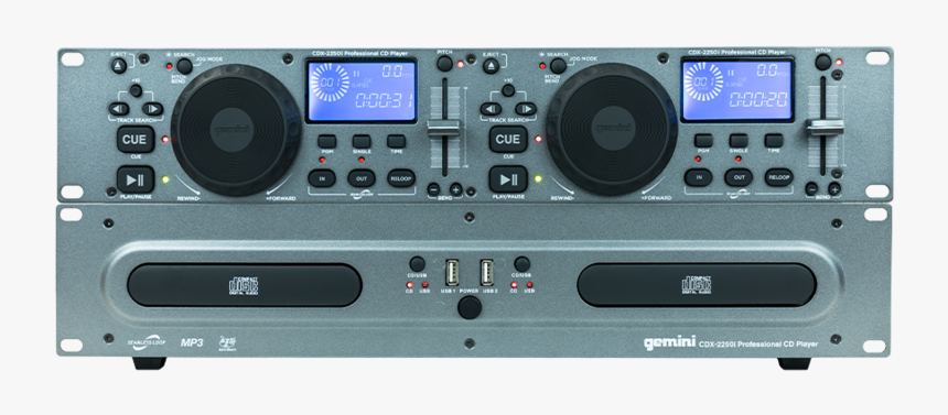 Dj Cd Media Player With Usb - Gemini Cdx 2250, HD Png Download, Free Download