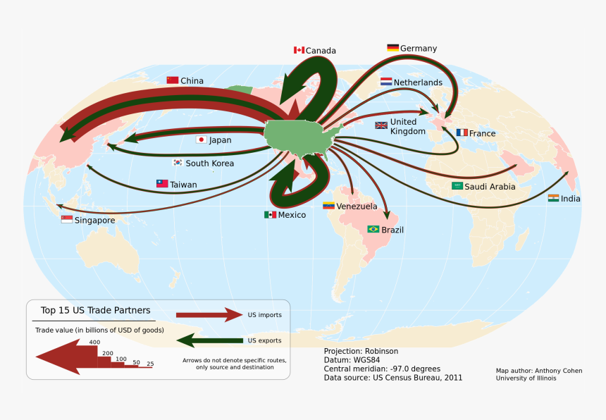 Flow Line Map Geography, HD Png Download, Free Download