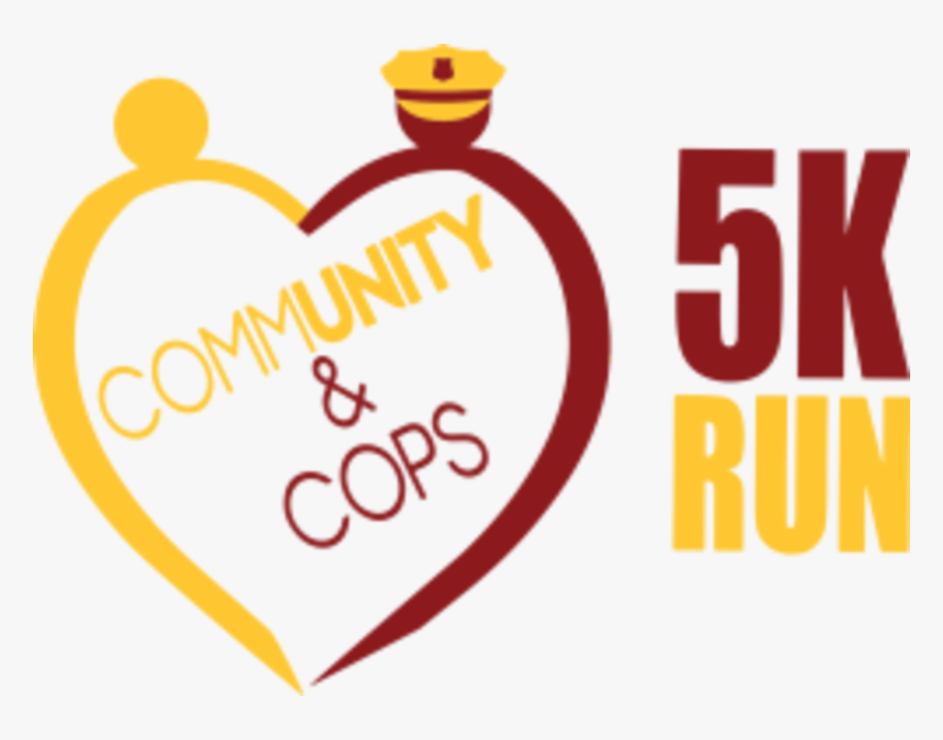 Community & Cops 5k Run - Heart, HD Png Download, Free Download