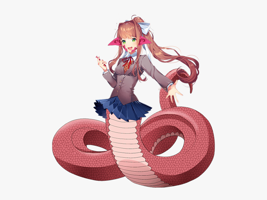 Doki Doki Literature Club Monika, HD Png Download, Free Download