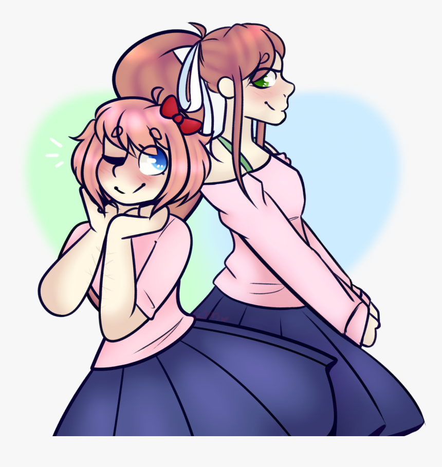 Sayori X Monika, HD Png Download, Free Download