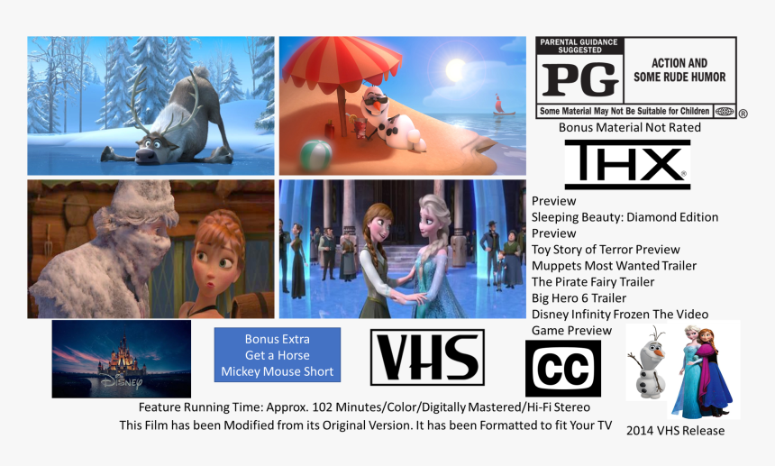 Transparent Vhs Overlay Png - Frozen Vhs Full Screen, Png Download, Free Download
