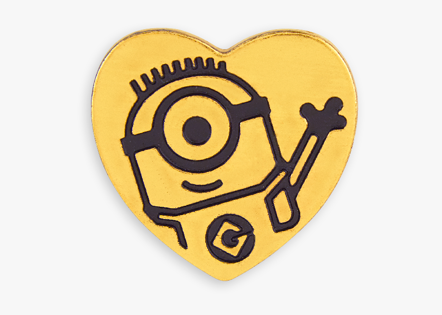 2015 - Minion Gold Heart Pin, HD Png Download, Free Download