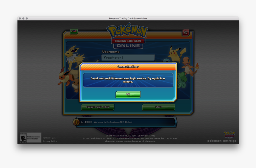 Pokemon Tcg Error Could Not Connect To Server, HD Png Download, Free Download