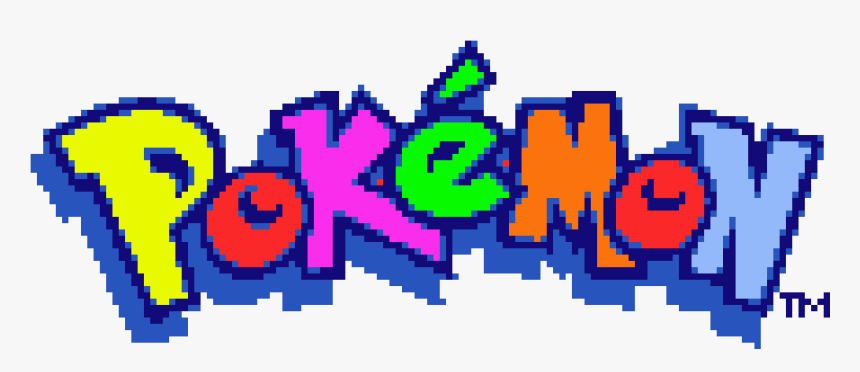 Transparent Pokemon Logo Png - Minecraft Pixel Art Pokemon Logo, Png Download, Free Download