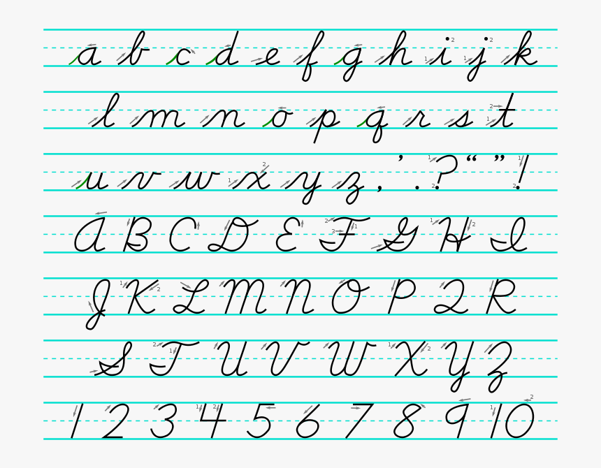 Word Rules In Cursive, HD Png Download, Free Download