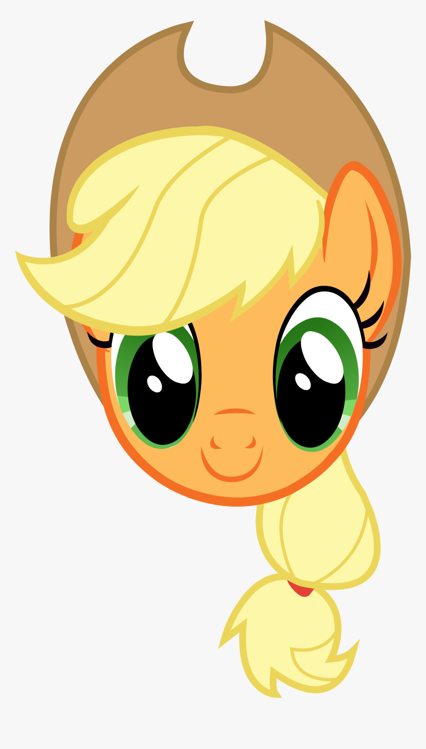 Heat Clipart Rainbow - My Little Pony Applejack Head, HD Png Download, Free Download