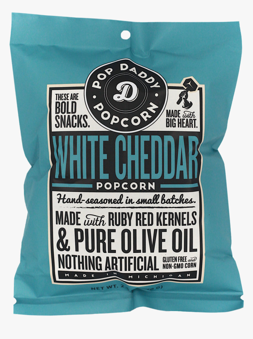 Pop Daddy Popcorn Real White Cheddar - Cushion, HD Png Download, Free Download